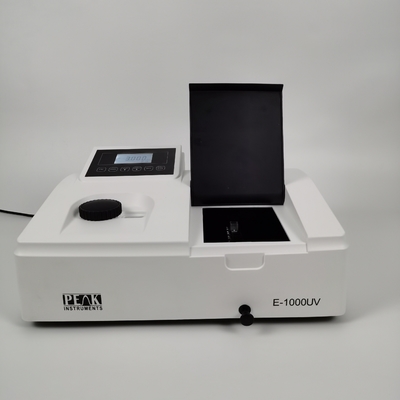 Feixe único visível 320-1000nm Faixa de comprimento de onda Analisador de química Espectrofotômetro