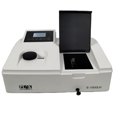 Espectrofotômetro de gama de comprimento de onda 320-1020 nm com detector de fotodiodos de silício sólido
