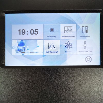 7 polegadas capacitivo touch screen 1nm duplo feixe 190-1100nm UV Vis Spectrophotometer