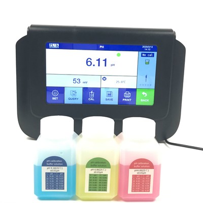 Alta resolução de 7 polegadas LCD de cor touch screen Laboratório Digital mV ph Meter para resíduos de água