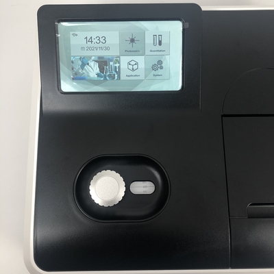 Portão de saída USB Ecrã táctil LCD a cores Espectrofotômetro visível com largura de banda de 4 nm