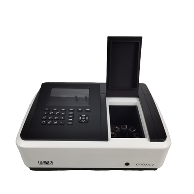 Espectrofotômetro de laboratório de feixe único de 7 polegadas LCD para faixa de comprimento de onda 320-1100nm