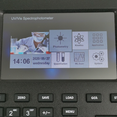 7 polegadas de tela sensível ao toque 1nm lâmpada de xenônio espectrofotômetro de feixe duplo para análise química