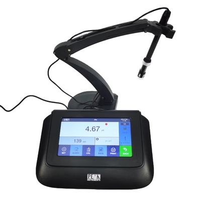 Teste de medidor de pH digital de laboratório portátil com tela sensível ao toque com suporte personalizado OEM
