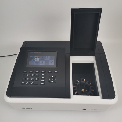 7 polegadas de tela LCD Econômico Single Beam Visible Espectrophotometer 320-1100nm para laboratório