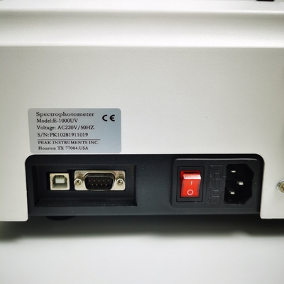 40*70mm LCD retroiluminado Display 4nm Single Beam Vis Spectrophotometer por Peak Instruments