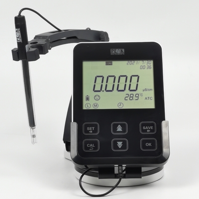 Painel de toque de 5 polegadas TDS Conductividade da água medidor de pico instrumentos de laboratório banco