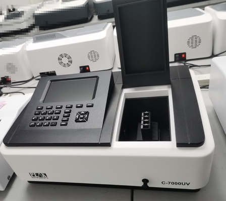 Testes de laboratório Espectrofotômetro visível com precisão de comprimento de onda de ±0,3 nm e largura de banda de 2 nm