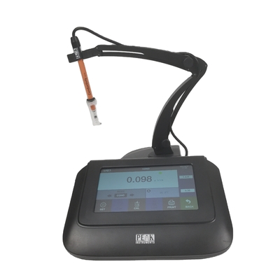 Medidor EC TDS de 5 em 1 com precisão de temperatura ±1,0C PEAK Instrumentação touch screen