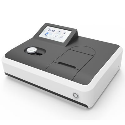 Precisão fotométrica ±0,5%T 320-1100 nm Faixa de comprimento de onda Espectrophotometer de feixe único