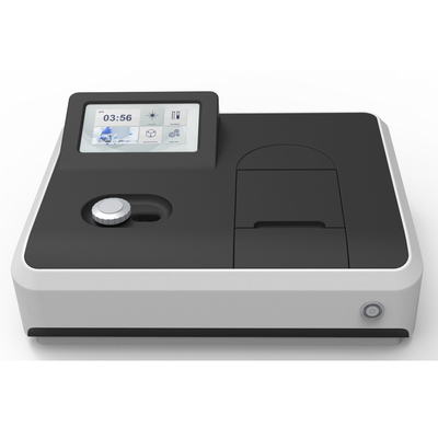 Precisão fotométrica ±0,5%T 320-1100 nm Faixa de comprimento de onda Espectrophotometer de feixe único