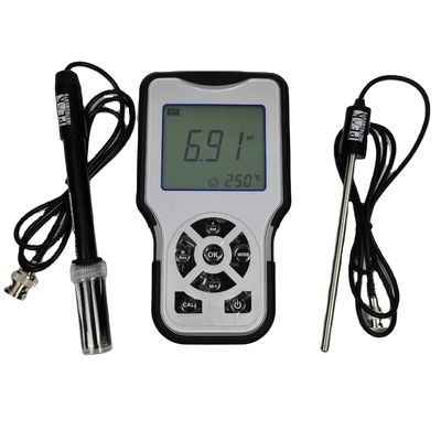 Medidor de pH de laboratório portátil digital de alta resolução com suporte personalizado