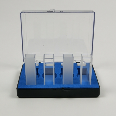 2 Janela polida PEAK Instrumentos Laboratório 1cm 10mm Espectrofotômetro Cuvette de vidro
