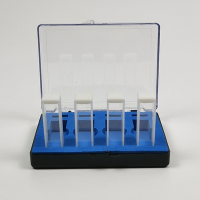2 Janela polida PEAK Instrumentos Laboratório 1cm 10mm Espectrofotômetro Cuvette de vidro