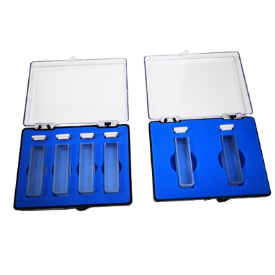 Espectrofotômetro Cuvette de vidro Cuvette de quartzo 1cm 10mm para faixa espectral 190-2500nm
