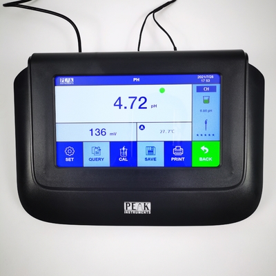 Compensação de temperatura medidor de pH bancário T-710L touch screen 3 pontos de calibração Atc