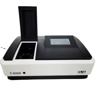 Espectrofotômetro UV/Vis de 190-1100 nm com tela sensível ao toque e largura de banda espectral de 2 nm