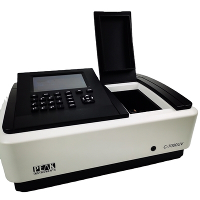 190-1100nm Faixa de comprimento de onda Espectrophotometer de feixe único para processamento de microcomputadores
