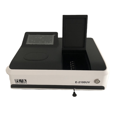 Espectrofotômetro UV de feixe único de 190-1100 nm com porta de saída USB e ecrã táctil
