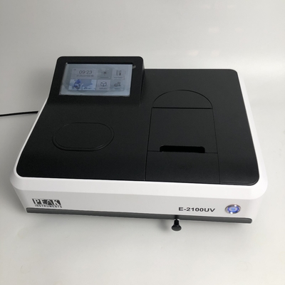 Espectrofotômetro UV de feixe único de 190-1100 nm com porta de saída USB e ecrã táctil