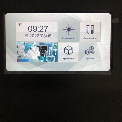 Espectrofotômetro UV de feixe único de 190-1100 nm com porta de saída USB e ecrã táctil