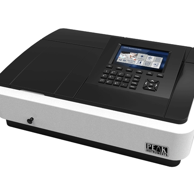 Espectrofotômetro UV-Vis de feixe duplo 190-1100nm Faixa de comprimento de onda por instrumentos de pico