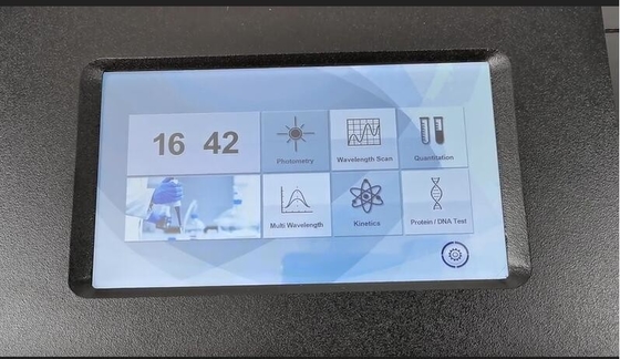 8 Detentor de células T-9200 UV Espectrofotômetro visível com largura de banda de 2 nm e ecrã táctil