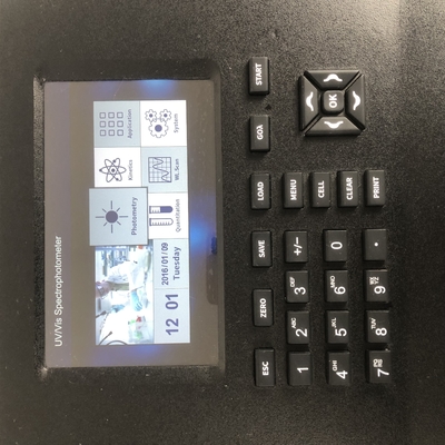 Espectrofotômetro de varredura UV visível de tela LCD de 7 polegadas para faixa de comprimento de onda 190-1100nm